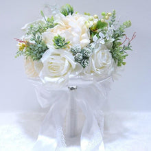 Load image into Gallery viewer, Blue Flowers Bouquet Wedding Bouquet