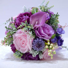 Load image into Gallery viewer, Blue Flowers Bouquet Wedding Bouquet