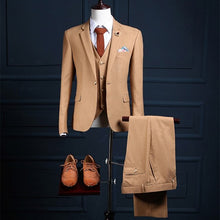 Load image into Gallery viewer, Tweed wedding dress For man custom mens suit Blazer