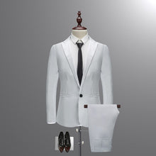 Load image into Gallery viewer, Sky Blue Peaked Lapel Man Suits Pure Color Groom