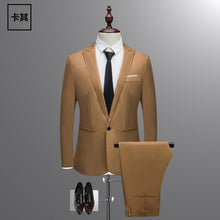 Load image into Gallery viewer, Sky Blue Peaked Lapel Man Suits Pure Color Groom